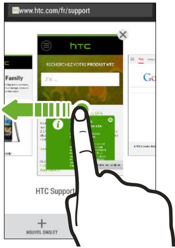 HTC ONE MINI 2 GREY - Utiliser les onglets du navigateur - 1