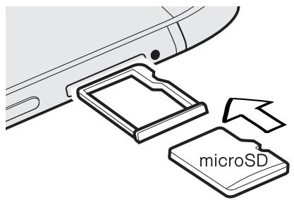 HTC ONE MINI 2 GREY - Installer la carte microSD - 2