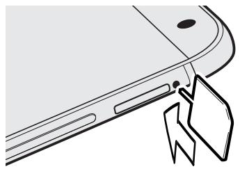 HTC ONE MINI 2 GREY - Installer la carte microSD - 1