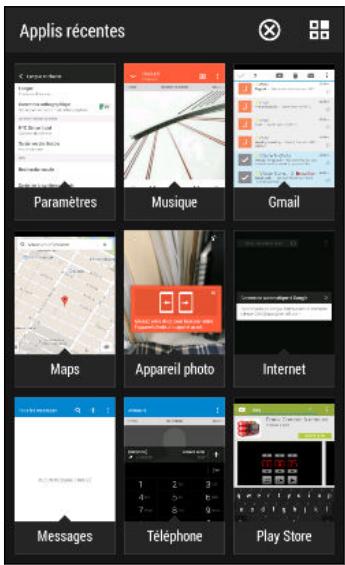 HTC ONE MINI 2 GREY - Basculer entre les applications ouvertes récemment - 1