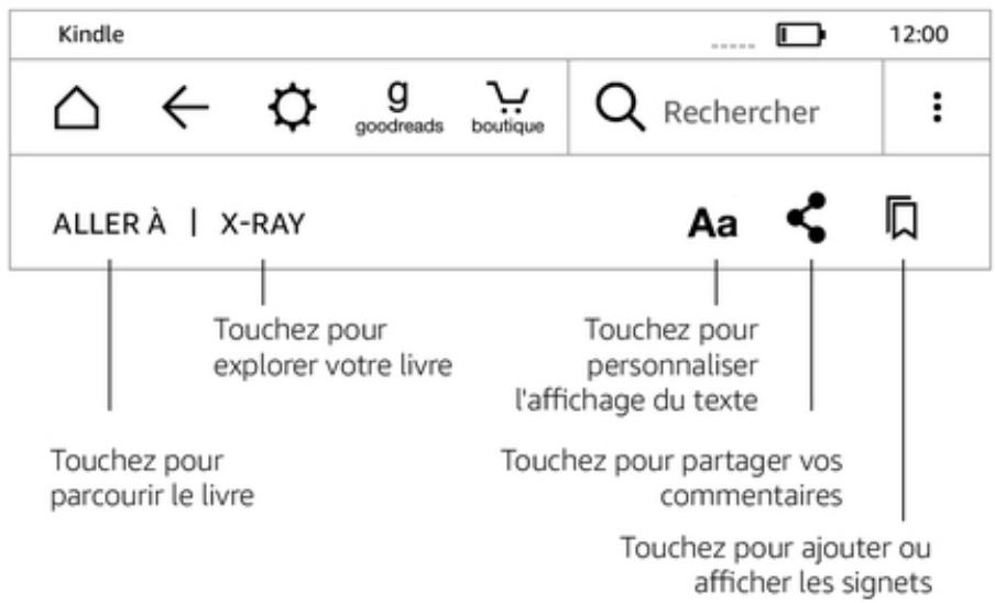KINDLE PAPERWHITE - Barres d'outils - 2