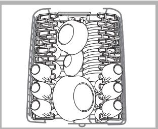 ARISTON LV 460 IX BD-INOX - Exemples de chargement du panier supérieur - 2
