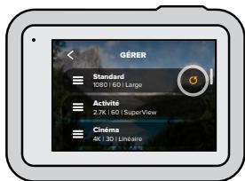 GOPRO HERO8BLACKHOLIDAYBUNDLE - RESTAURATION DES PRÉRÉGLAGES PAR DÉFAUT - 2