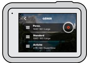 GOPRO HERO8BLACKHOLIDAYBUNDLE - SUPPRESSION DE VOTRE PRÉRÉGLAGE - 3
