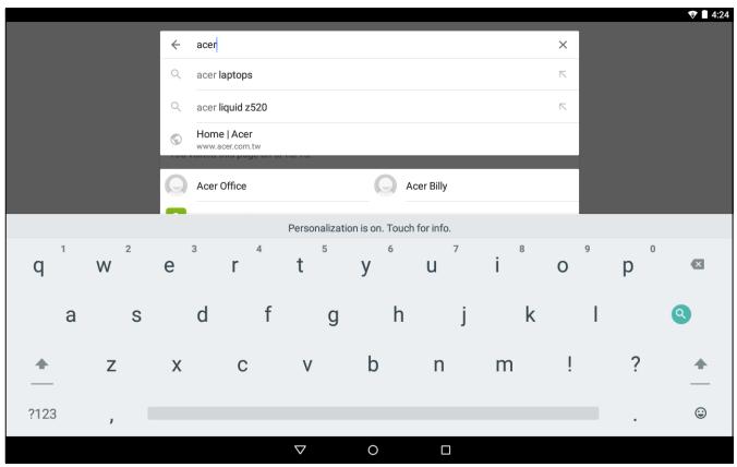 ACER B3-A20-H106 - Le clavier de l'écran - 1
