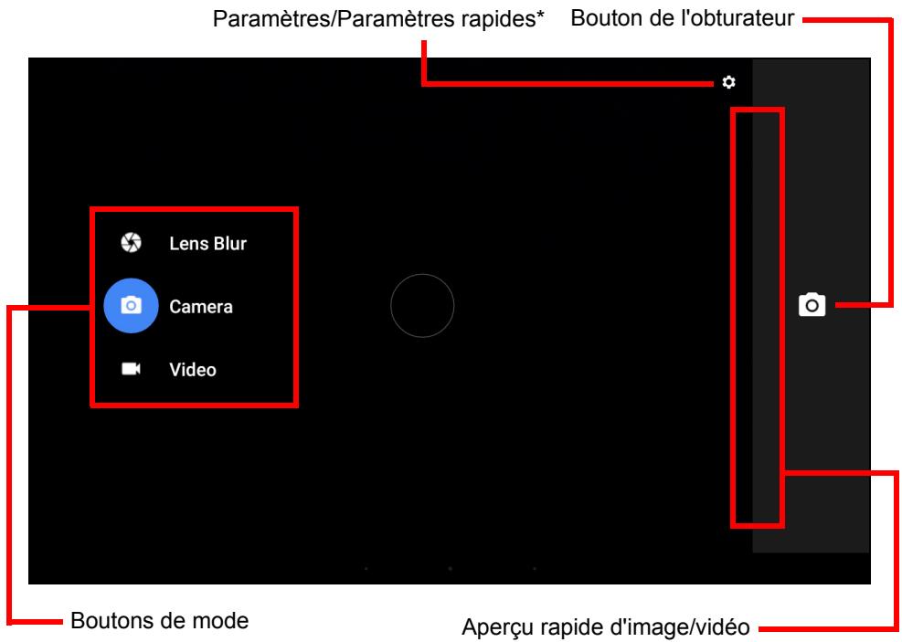 ACER B3-A20-H106 - Icônes et indicateurs de l'appareil photo/vidéo - 1