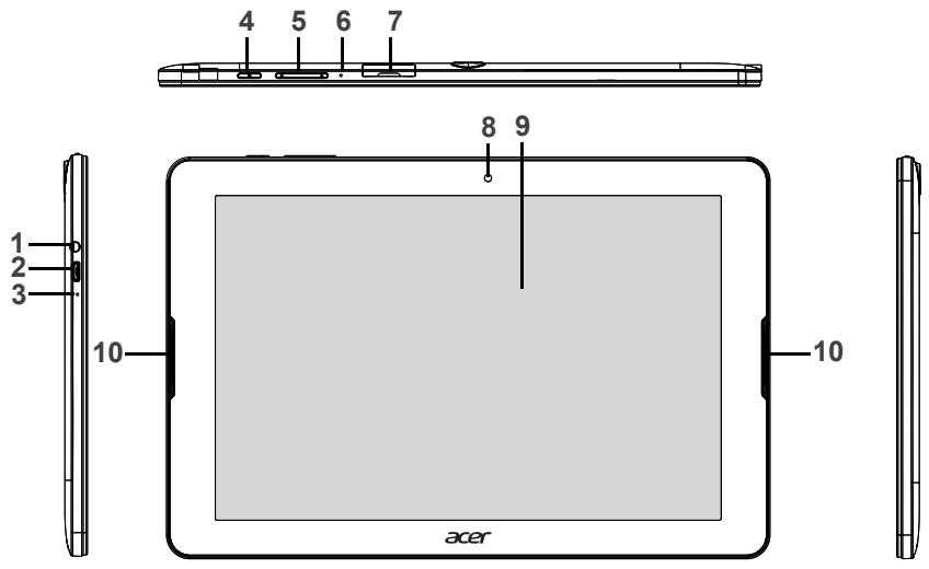 ACER B3-A20-H106 - Apprendre à connaître votre tablette - 1