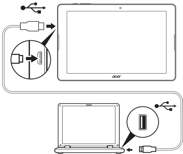 ACER B3-A20-H106 - Connector à un PC comme péripérisque de stockage USB - 1