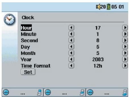 ARCHOS 102253V3 - Paramètres de l'horloge - 2