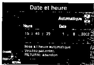 PANASONIC DMR-HS2 - Réglage automatique de l'horloge - 2