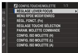 FUJIFILM X-H1 - CONFIG.TOUCHE/MOLETTE - 1