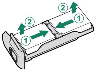 FUJIFILM X-H1 - Insertion et retrait des batteries - 3
