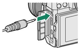 FUJIFILM X-H1 - - Utilisation d'un microphone externe - 1