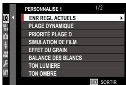 FUJIFILM X-H1 - MODIF/ENR REG PERSO - 2