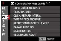 FUJIFILM X-H1 - CONFIGURATION PRISE DEVUE - 1