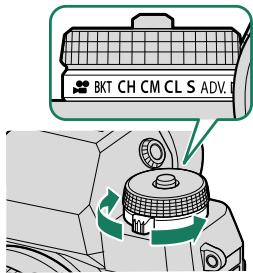 FUJIFILM X-H1 - La molette de selection du mode de déclenchement - 1
