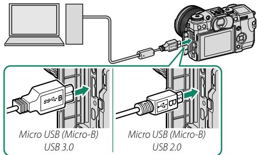 FUJIFILM X-H1 - Connexion à des ordinateurs en USB - 3