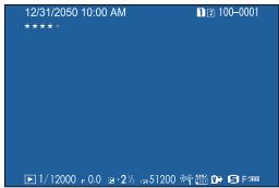 FUJIFILM X-H1 - -Affichage des informations sur les photos - 2