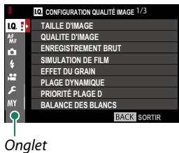 FUJIFILM X-H1 - Utilisation des menus - 3