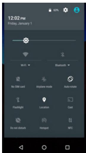CROSSCALL TRERHER X3 NOIR - OUVERTURE DU PANNEAU DE NOTIFICATIONS - 2