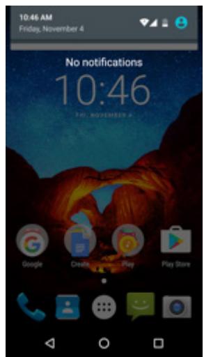 CROSSCALL TRERHER X3 NOIR - OUVERTURE DU PANNEAU DE NOTIFICATIONS - 1