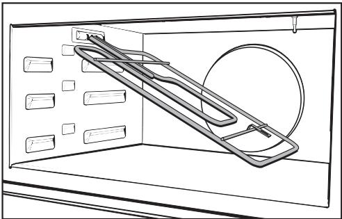 MIELE H6100BM - Abaisser la résistance du grill - 2