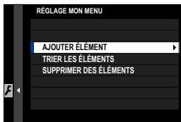 OATAPMX T50 - REGLAGE MON MENU - 2