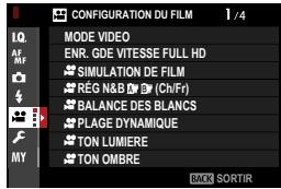 OATAPMX T50 - Modification des paramètres video - 1