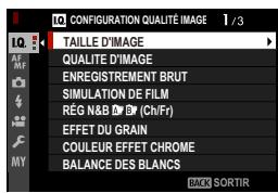 OATAPMX T50 - Utilisation des menus - 2