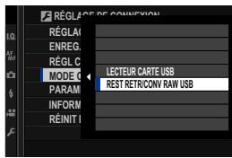 OATAPMX T50 - Enregistrement et chargement des réglages de l'appareil photo (FUJIFILM X Acquire) - 1