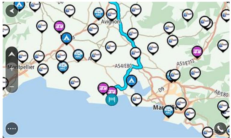 TOMTOM GO CAMPER MONDE - Afficher les Pi liés au camping sur la carte - 3