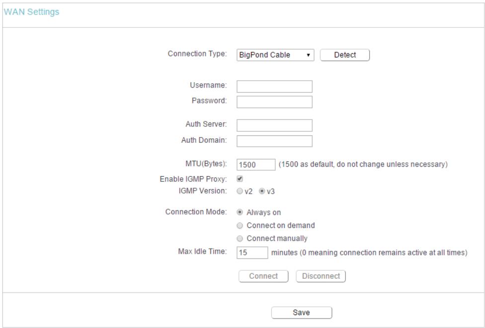 TP-LINK ARCHER C50 - BigPond Cable - 1