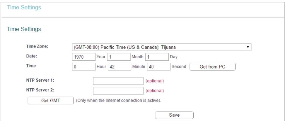TP-LINK ARCHER C50 - Time Settings - 1