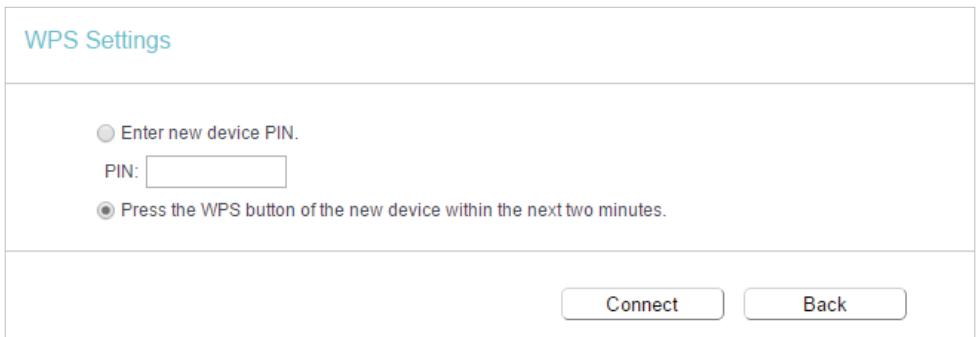 TP-LINK ARCHER C50 - Method ONE: Press the WPS Button on Your Client Device - 2