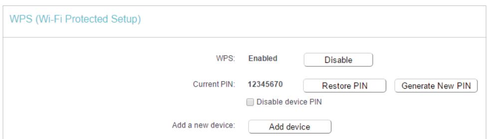 TP-LINK ARCHER C50 - Method Three: Enter the Router's PIN - 1