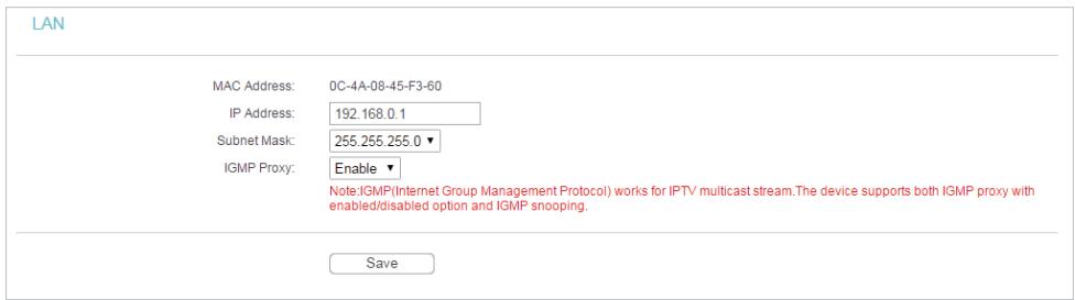 TP-LINK ARCHER C50 - 2) Click Save. - 1