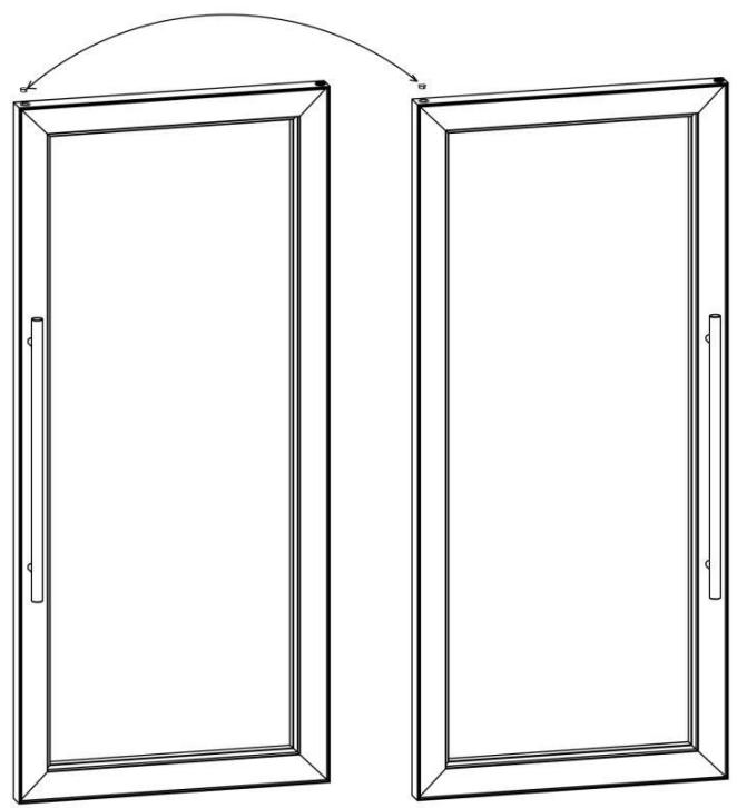 LA SOMMELIERE CvD102DZ - Porte réversible : - 4