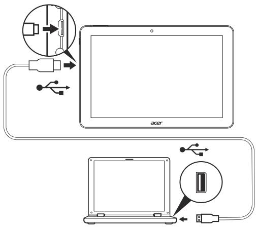 ACER A3-A20-K49X - Connector à un PC comme périphérique de stockage USB - 1