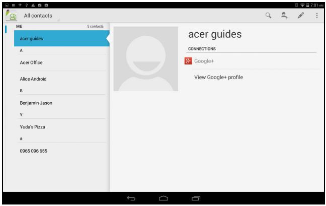 ACER A3-A20-K49X - GÉRER LES PERSONNES ET LES CONTACTS - 1