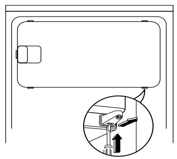 BRANDT SB 3050 - Réversibilité du portillon du compartment Congélateur - 1