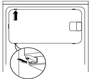 BRANDT SB 3050 - Réversibilité du portillon du compartment Congélateur - 5