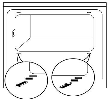 BRANDT SB 3050 - Réversibilité du portillon du compartment Congélateur - 3