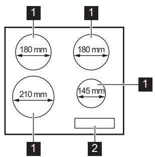 ELECTROLUX HH6540FOK - Description de la table de cuisson - 1