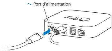 APPLE TV MD199FD/A - Étape 2 : Connectez le câble d'alimentation - 1