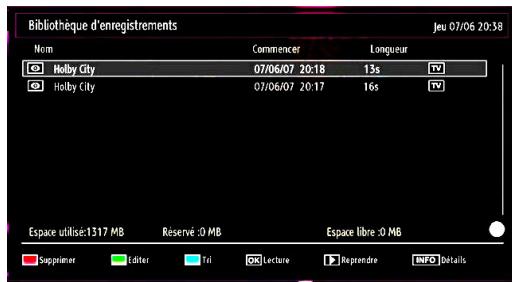 WINDSOR WD19LCD12 - Bibliothèque des enregistrements - 1