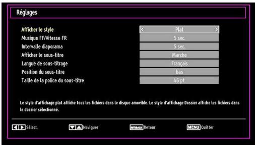 WINDSOR WD19LCD12 - Réglages du navigateur média - 1
