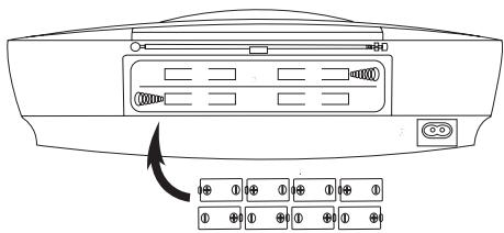 LG SB56 - Insertion des piles - 1