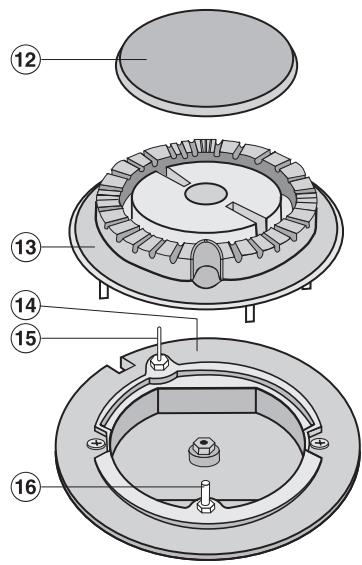 MIELE KM361G - Brûleur - 1