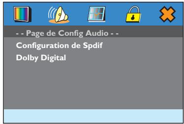 THOMSON DTH 616 - Configuration audio - 1