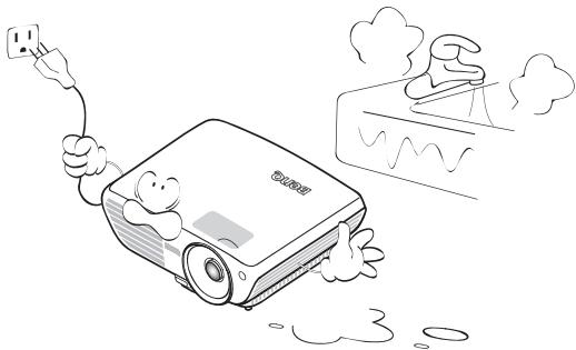 BENQ W703D - Consignes de sécurité (suite) - 2